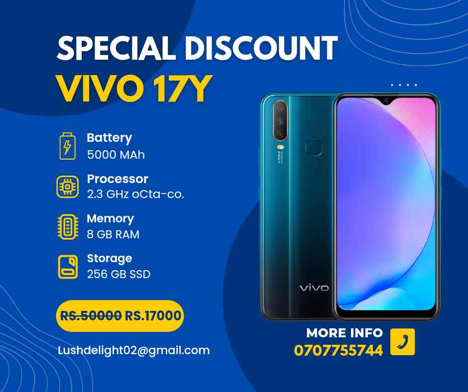 Vivo y17 8GB ram 256gb