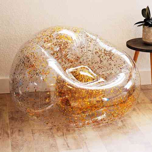 Inflatable transparent sofa