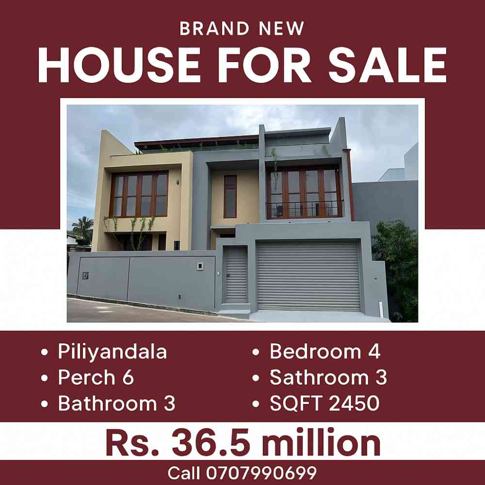Modern new house for sale in polgasowita