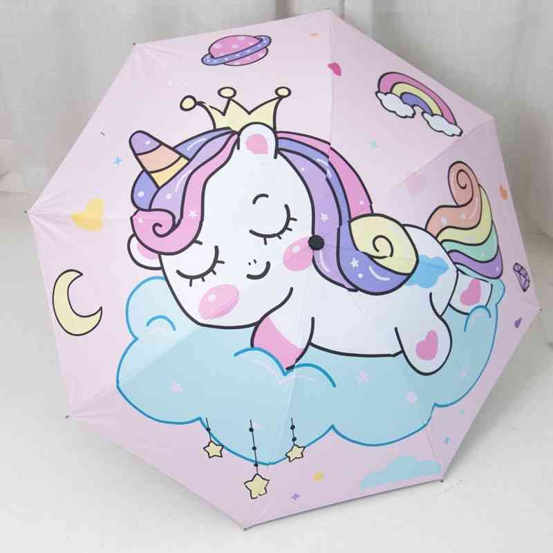 Unicorn design kids umbrella