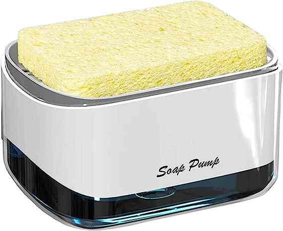Soap dispenser with sponge holder