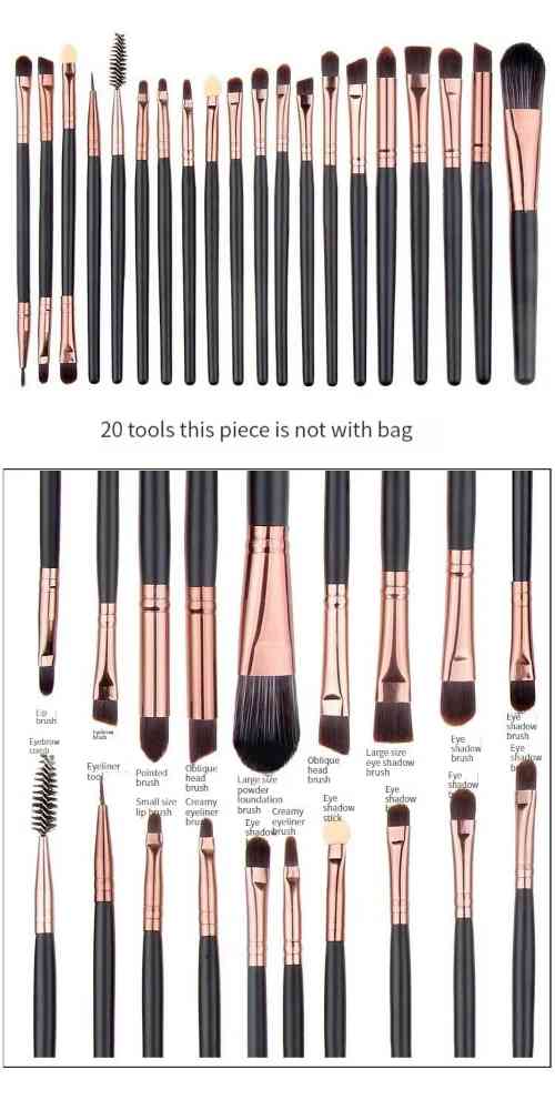 20 Pcs makeup brush set