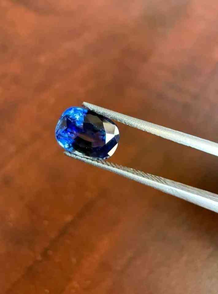 Vivid blue sapphire