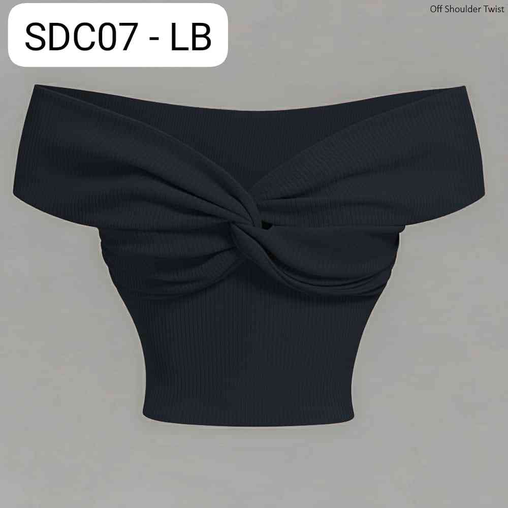 Off shoulder crop top