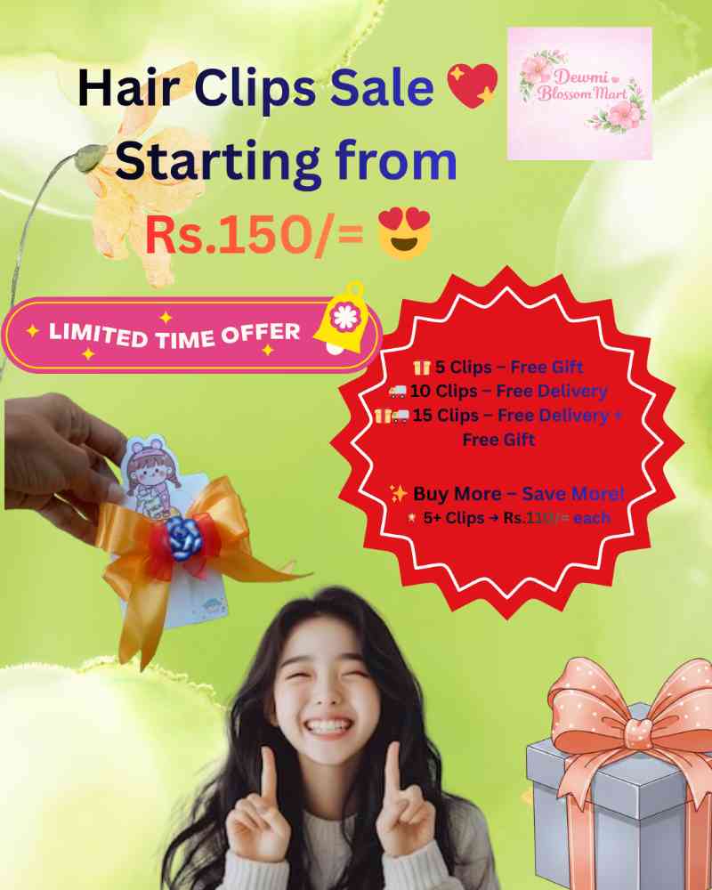 Cute hair accessories with free gift