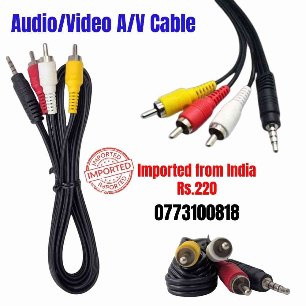 Male 3.5mm to 3 RCA female audio/video