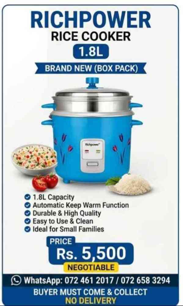 Richpower rice cooker 1.8L