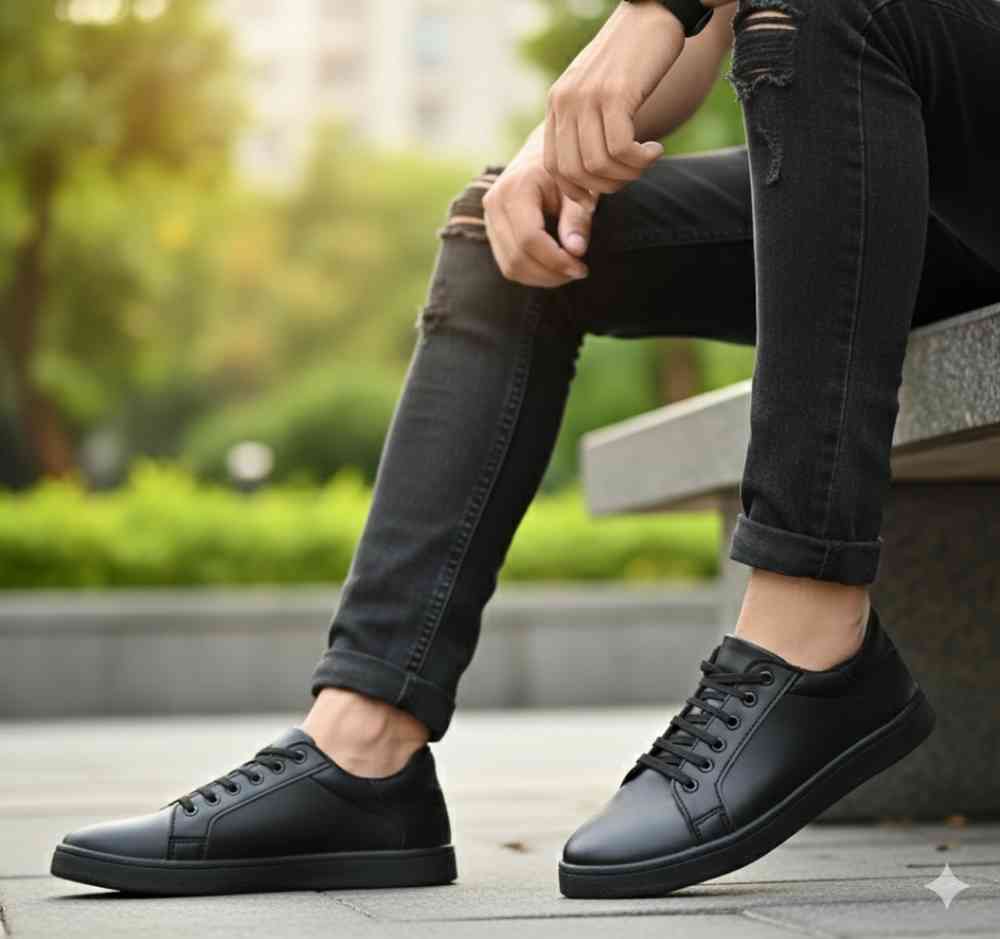 Black men's shoes