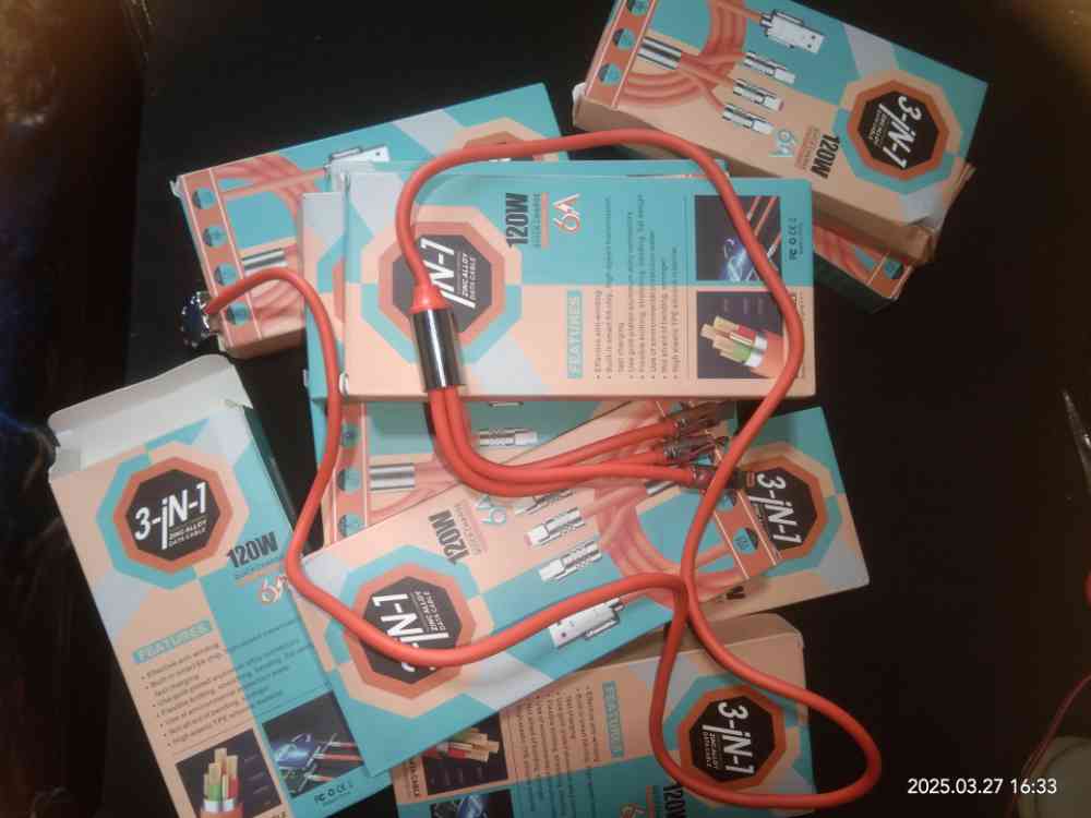 Super fast 3 in 1 charging cable