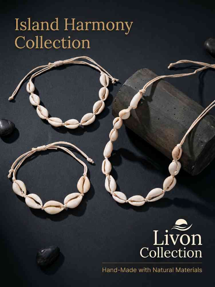 3Pcs Seashell jewelery set