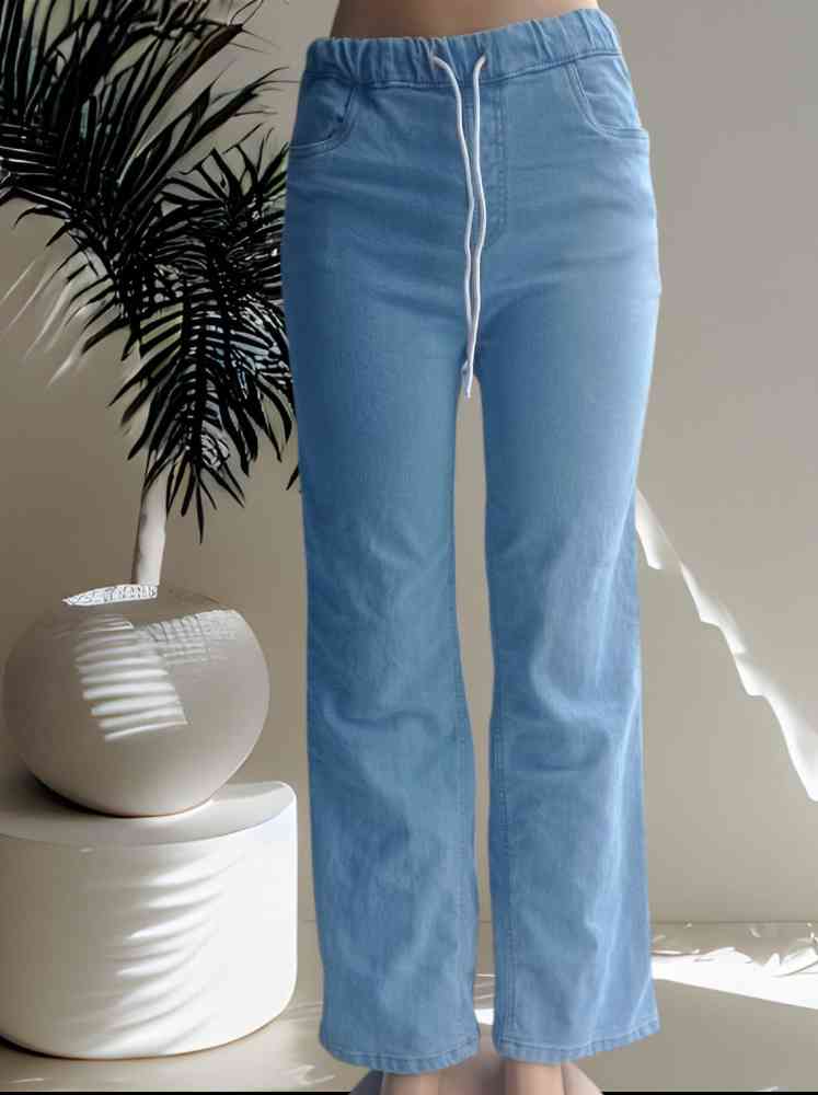 Boot cut denim jogger