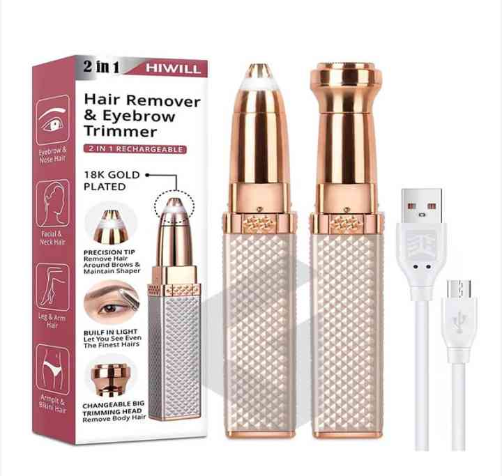 Eyebrow and hair remover