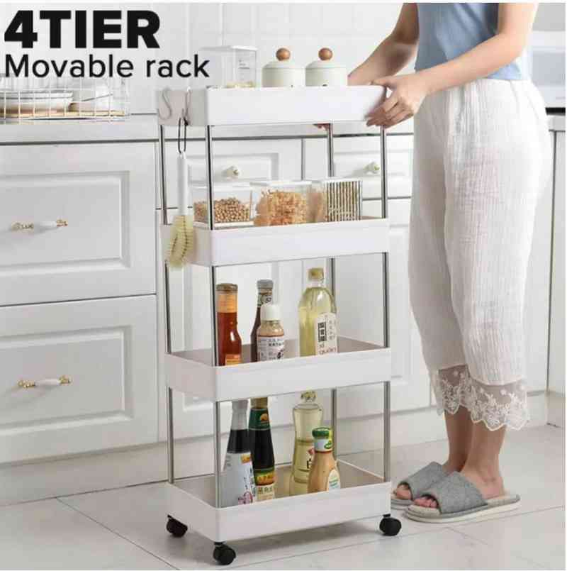 4 Tier moveable rack