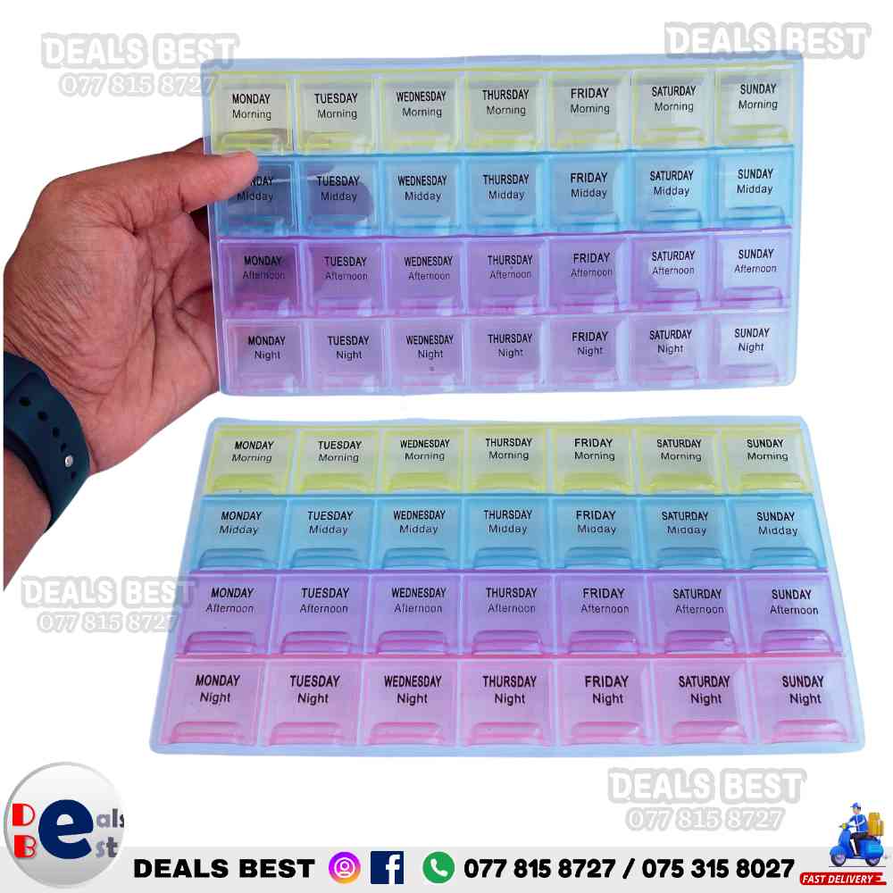 4 Layer medicine pill box organizer