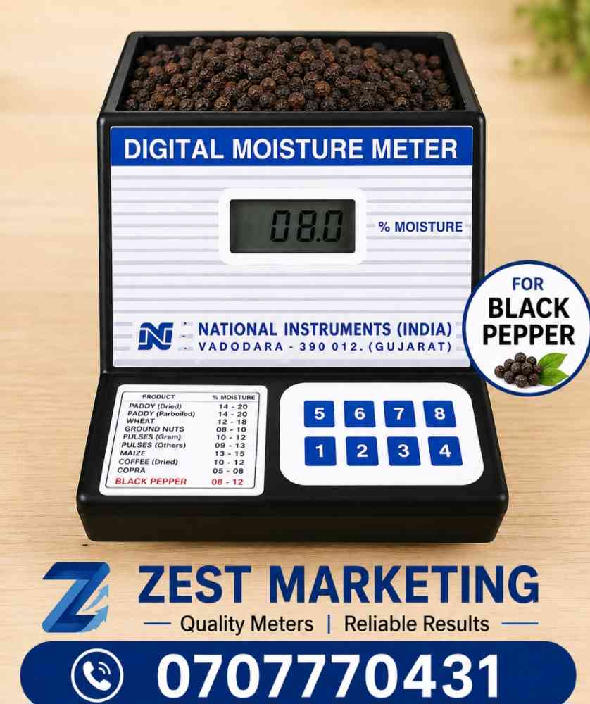 Moisture meter for black pepper