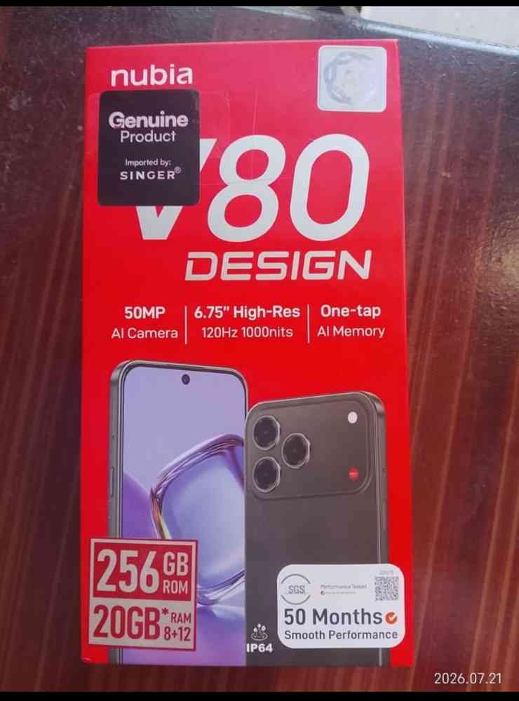 Nubia V80 design