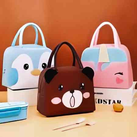 Kids animal design lunch bags