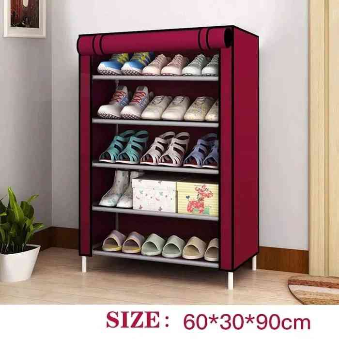 5 Layer shoe rack with cover