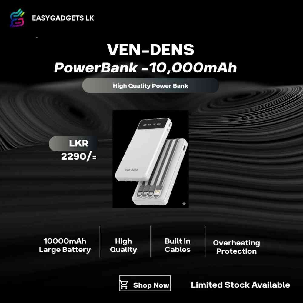 Ven-dens power bank 10,000mAh