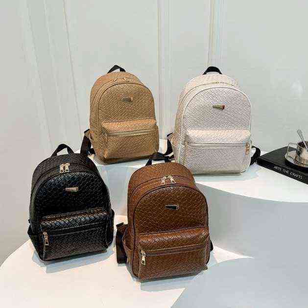Embossed ladies backpack