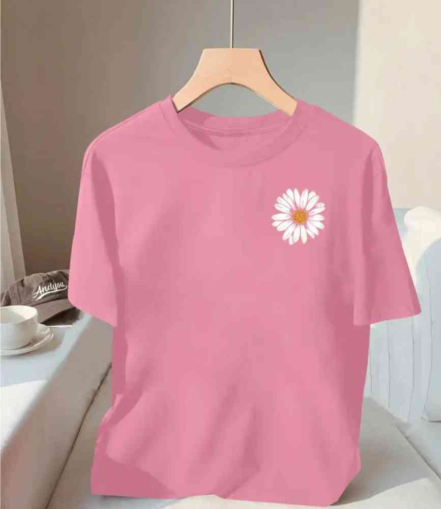 Ladies floral print t-shirt