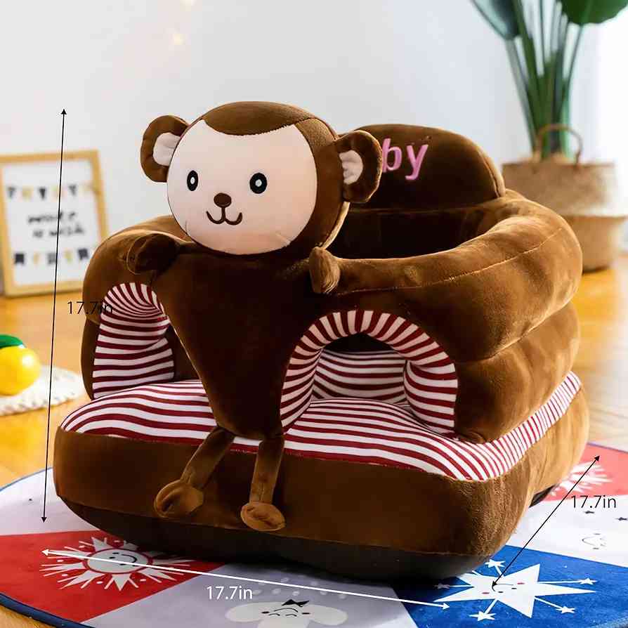 Comfortable plush infant support seat