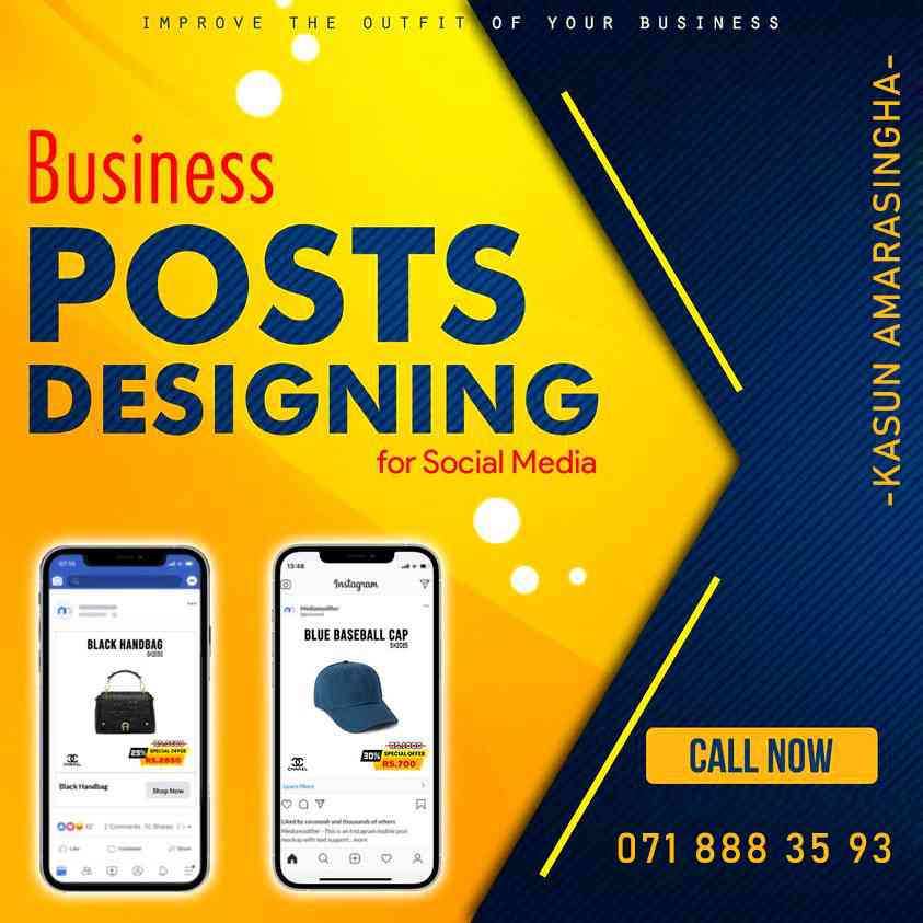 Social media post designing