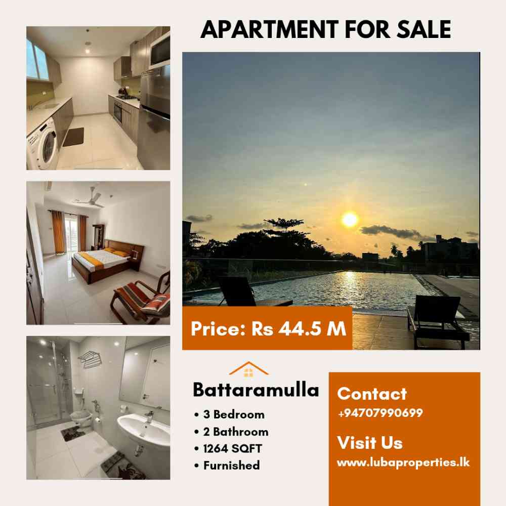 3BR apartment for sale in fairway koswatte