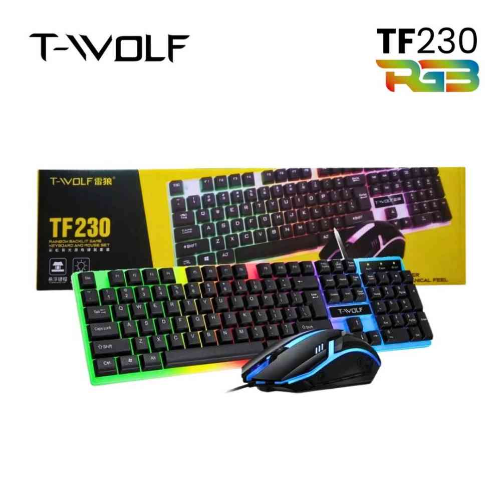 RGB gaming keyboard & mouse set