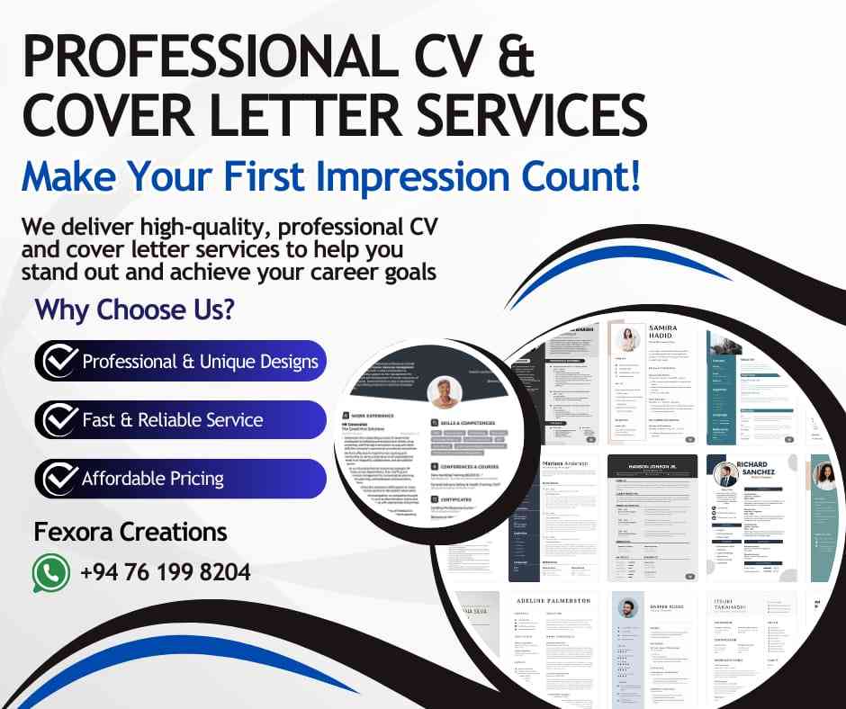 Professional CV and cover letter services