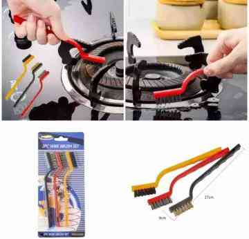 03 Pcs steel wire brush set