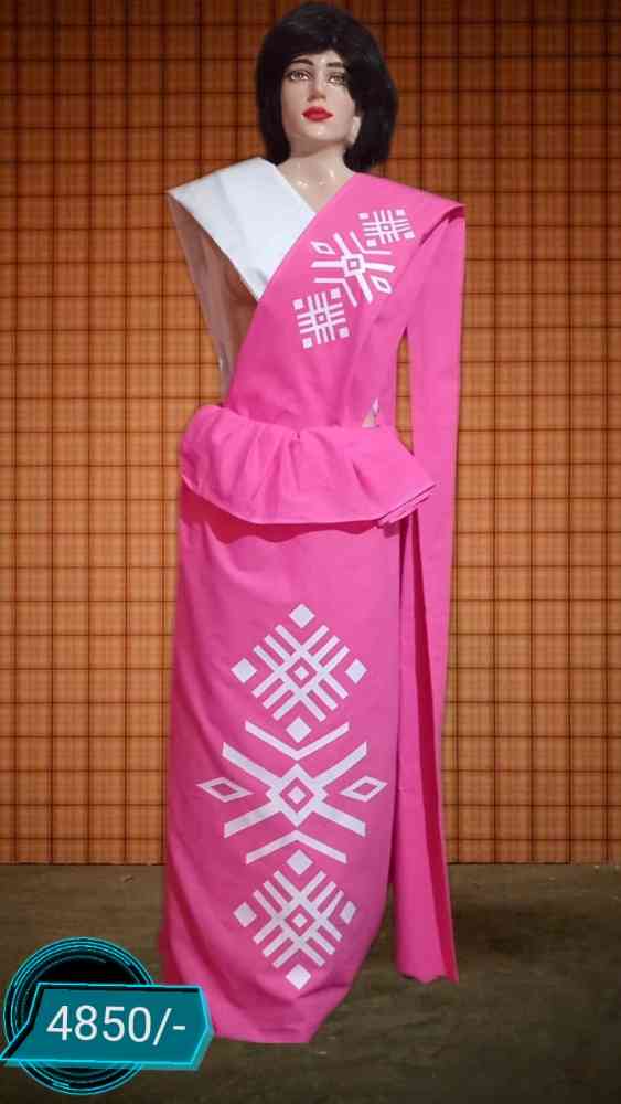 Hand painted cotton sarees