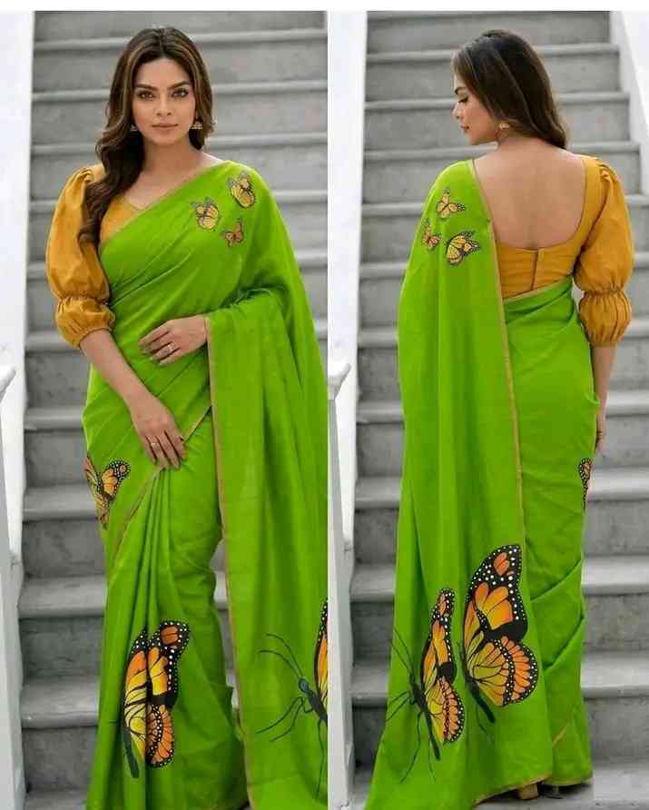 Drape yourself hand-painted butterfly
