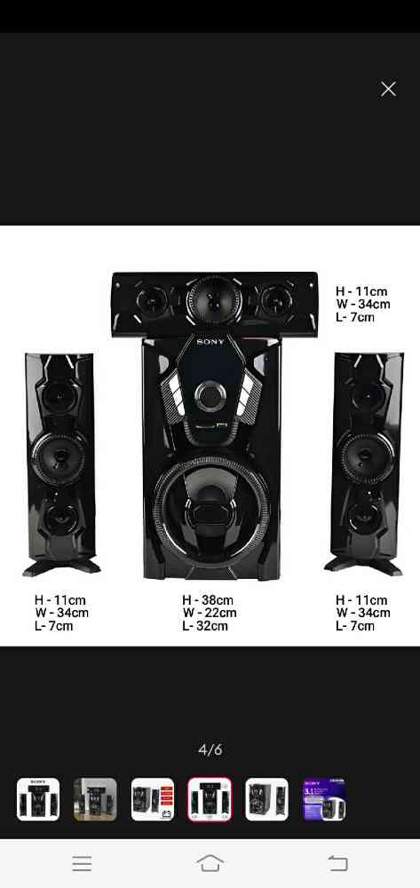 Sony subwoofer set
