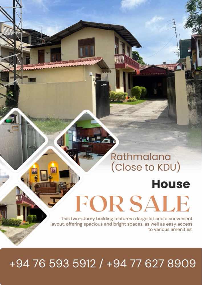 House for sale in rathmalana