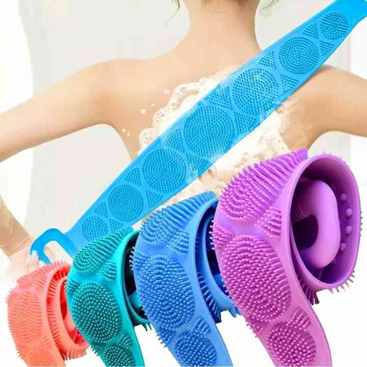 Silica gel bath brush towel