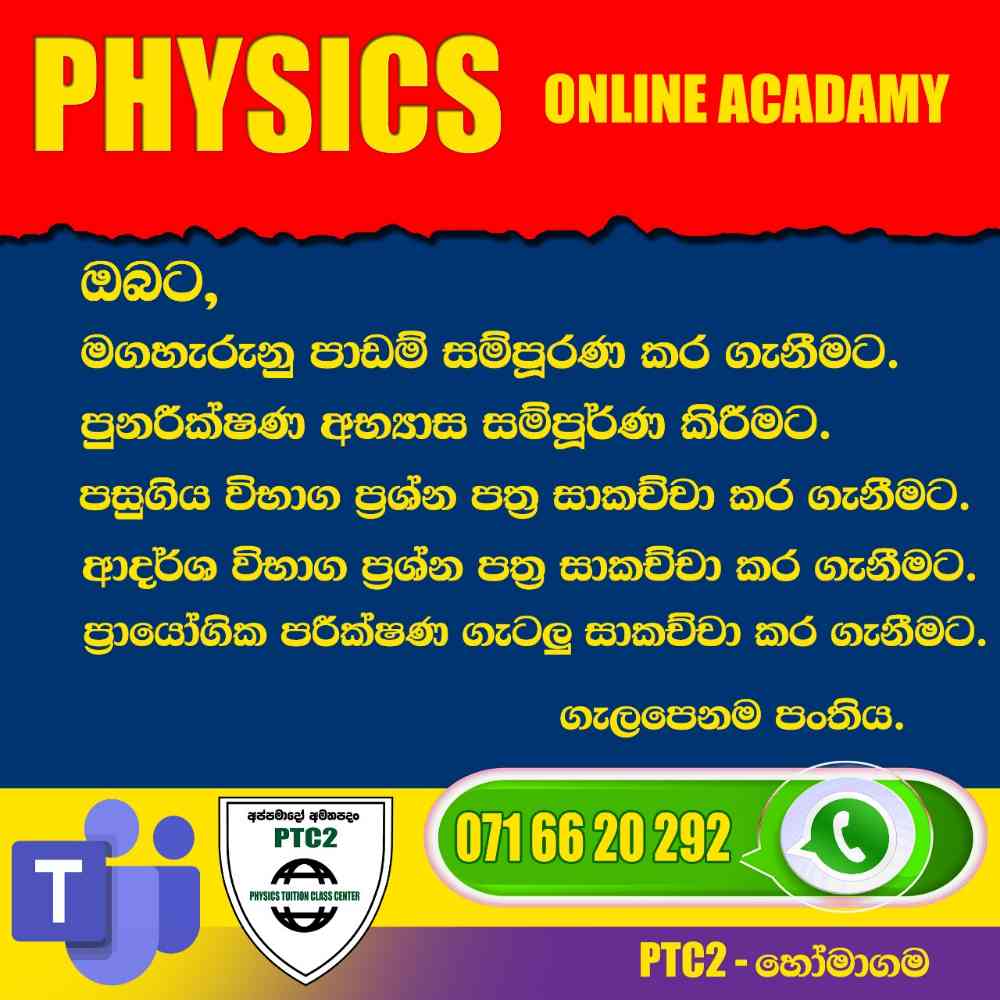 Physics online and home visit individual class