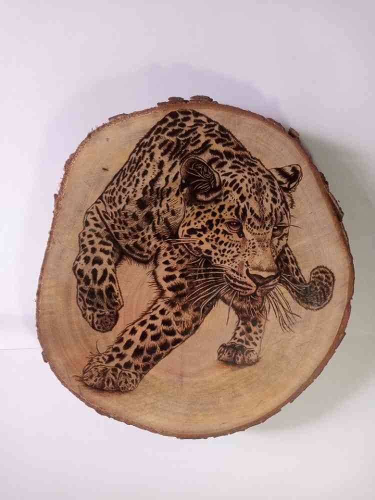 Wood burning art