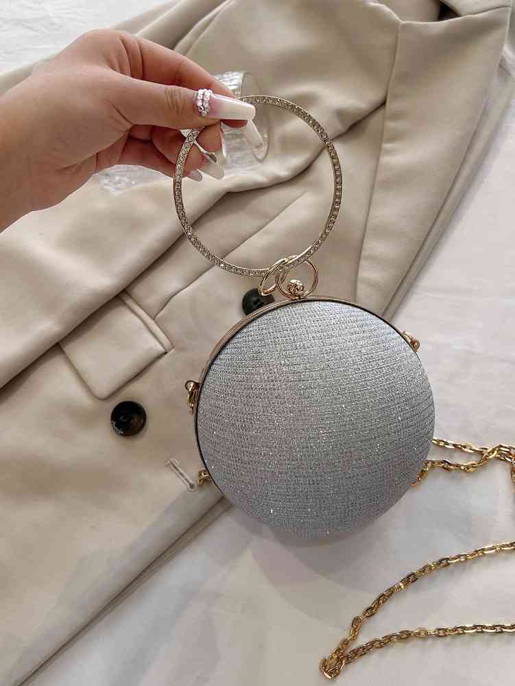 Pretty women's ball crossbody chain small bag