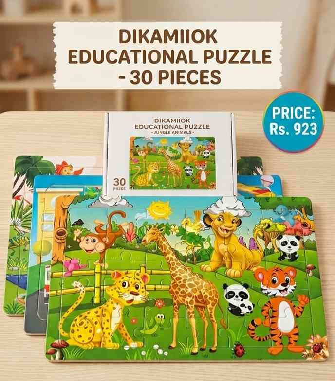 Educational jigsaw puzzle board for kids