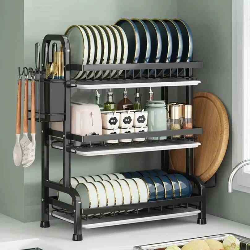 3 Tier stainless steel dish drying rack