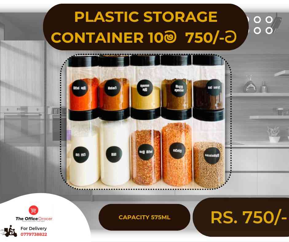 Plastic storage containers