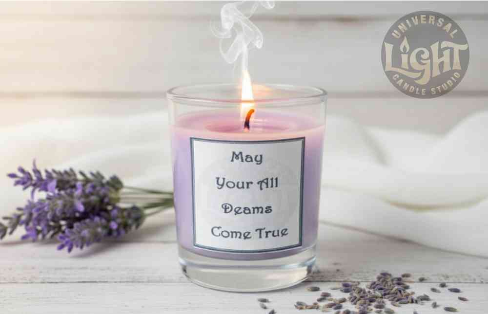 One color glass candle