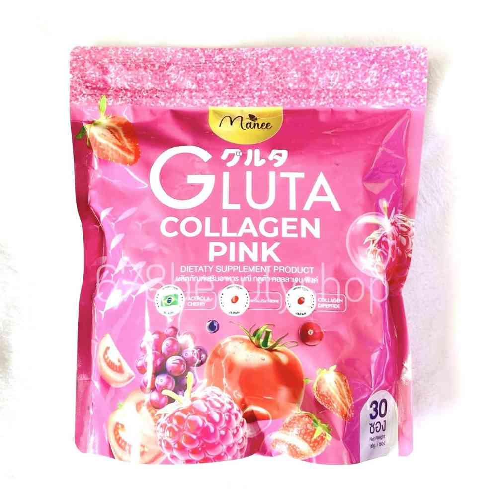 Manee gluta collagen pink dietary supplement