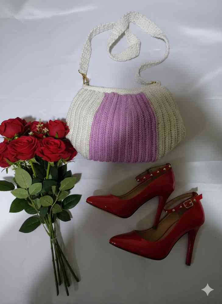 Two color half bag