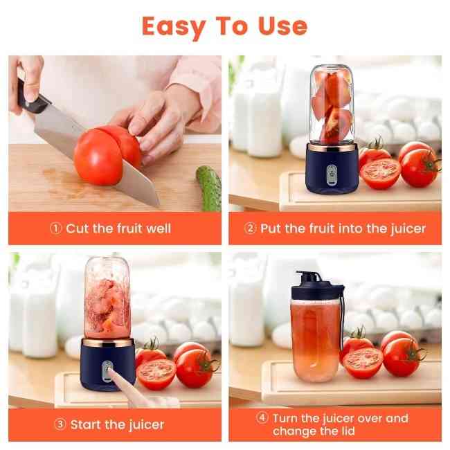 Rechargeable travel juicer