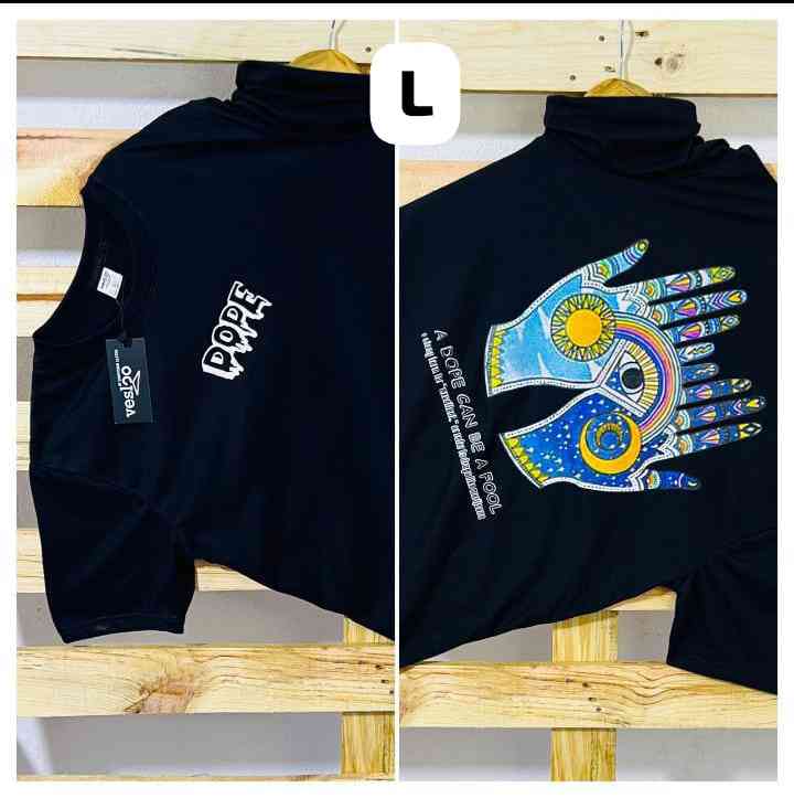 Double side print crew neck t-shirts