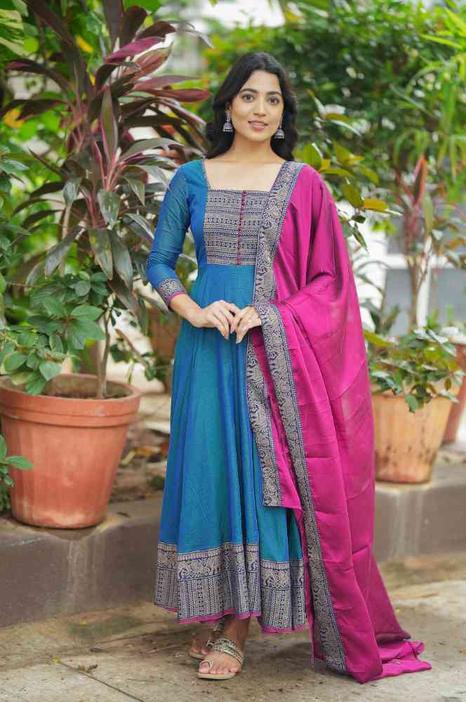 Gown with dupatta