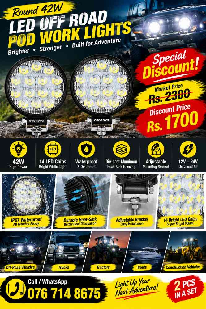 LED off road POD work lights 42w