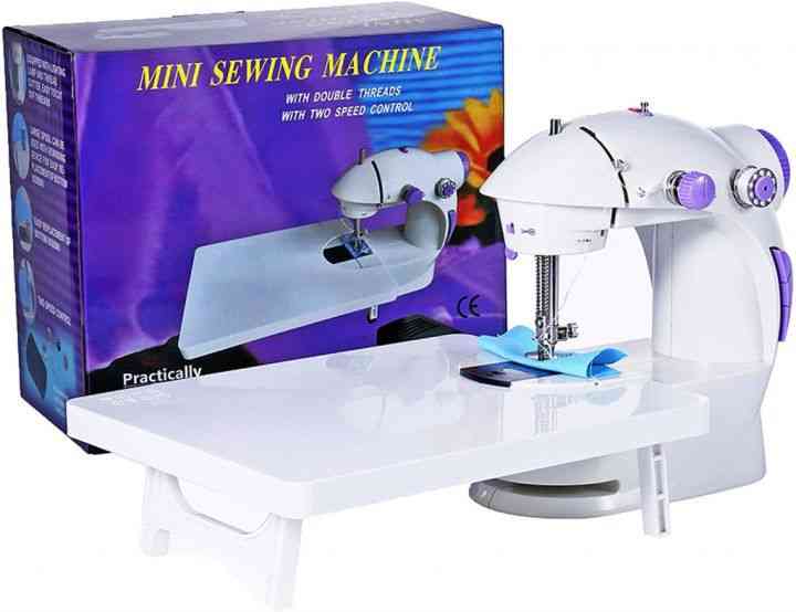 Sewing machine with extension table